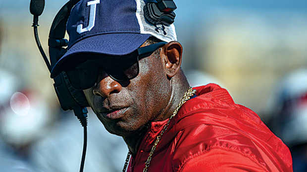 Jacksonville State head coach Deion Sanders.